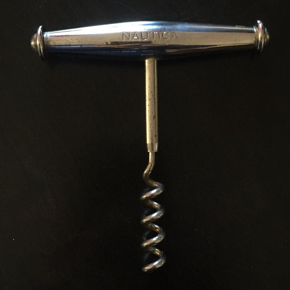 NAUTICA Silver plate corkscrew old fashioned wine - Picture 5 of 5